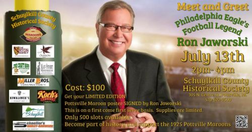Meet and Greet Philadelphia Eagles Football Legend Ron Jaworski
